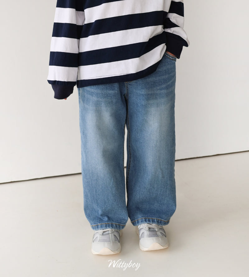 Witty Boy - Korean Children Fashion - #magicofchildhood - Signature Stretch Denim Pants - 2