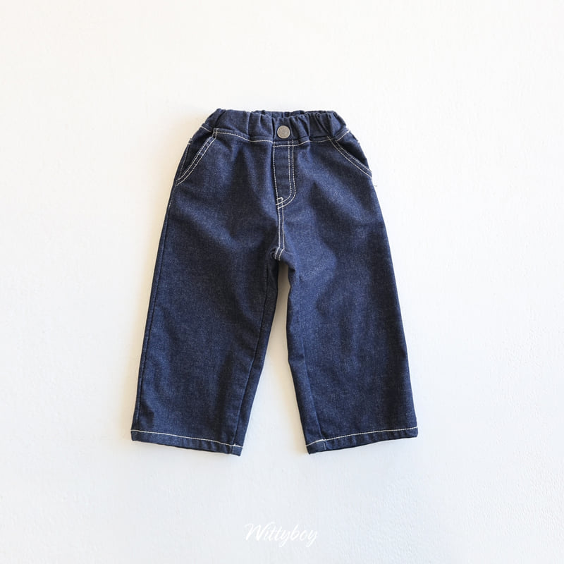 Witty Boy - Korean Children Fashion - #magicofchildhood - White Non-Fade Denim Pants