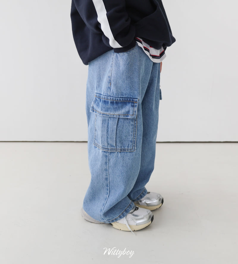 Witty Boy - Korean Children Fashion - #magicofchildhood - Essential Cargo Denim Pants - 11