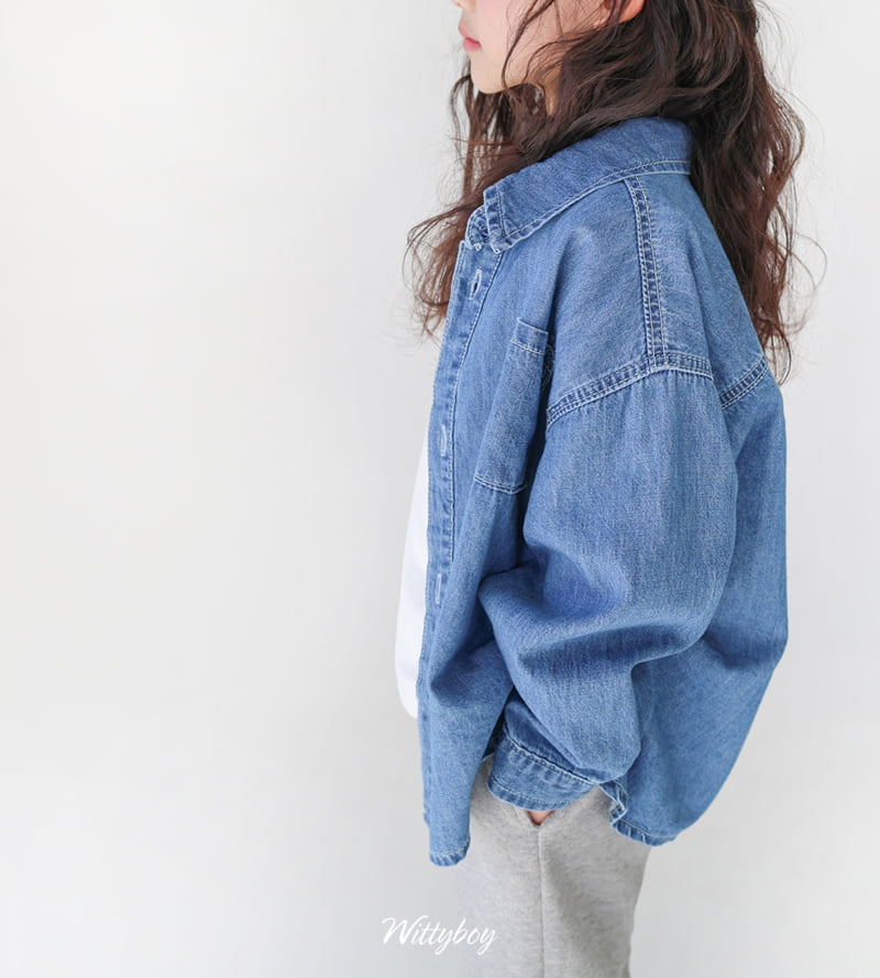 Witty Boy - Korean Children Fashion - #magicofchildhood - Original Denim Shirt - 8