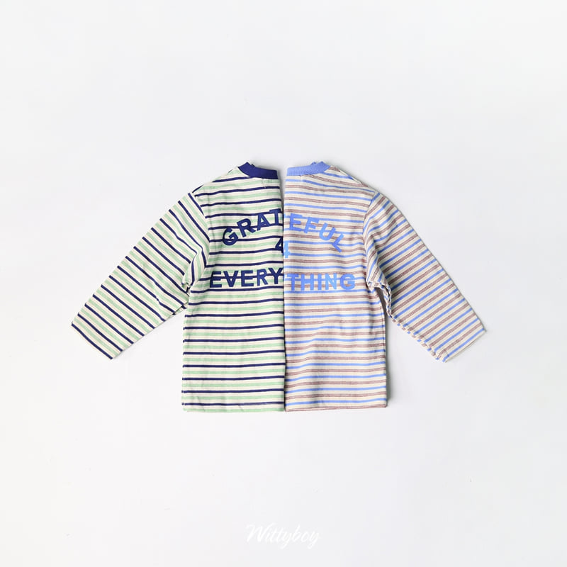 Witty Boy - Korean Children Fashion - #magicofchildhood - Great Stripe Tee - 2