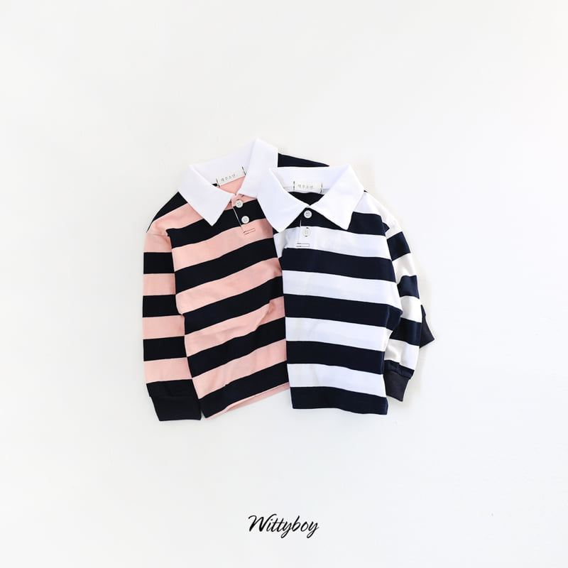 Witty Boy - Korean Children Fashion - #magicofchildhood - School Collar Tee