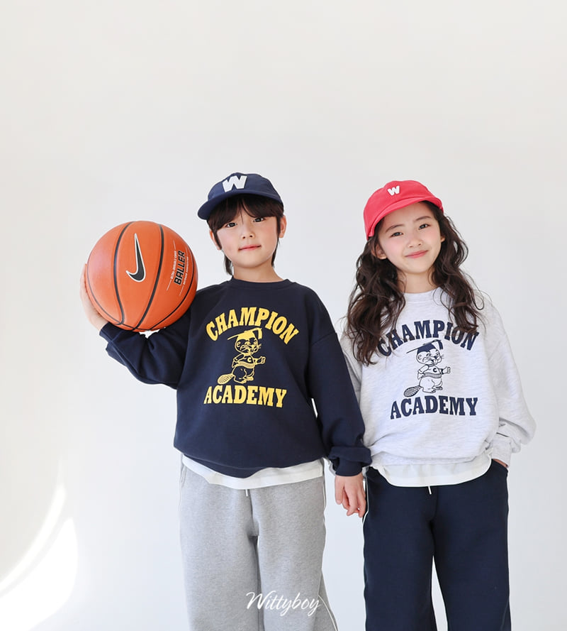 Witty Boy - Korean Children Fashion - #magicofchildhood - Champion Sweatshirt - 11