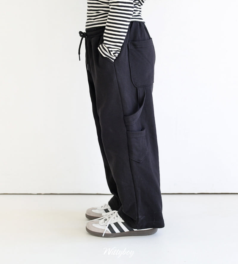 Witty Boy - Korean Children Fashion - #minifashionista - Carpenter Training Pants - 12