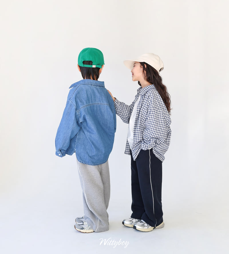 Witty Boy - Korean Children Fashion - #minifashionista - Soul Line Track Pants - 5