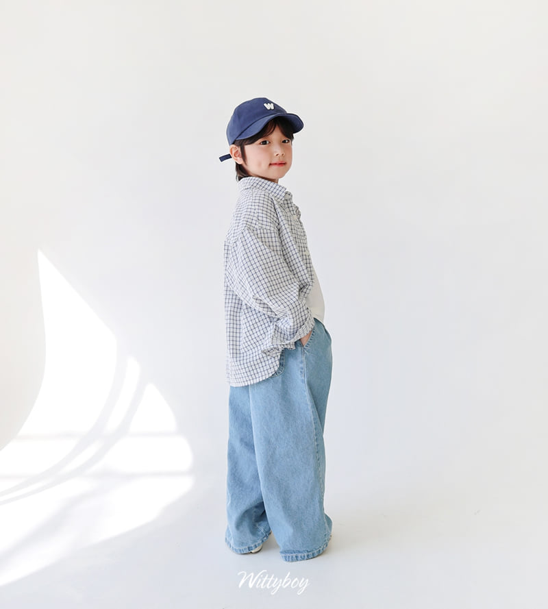 Witty Boy - Korean Children Fashion - #minifashionista - Campus Check Shirt - 8