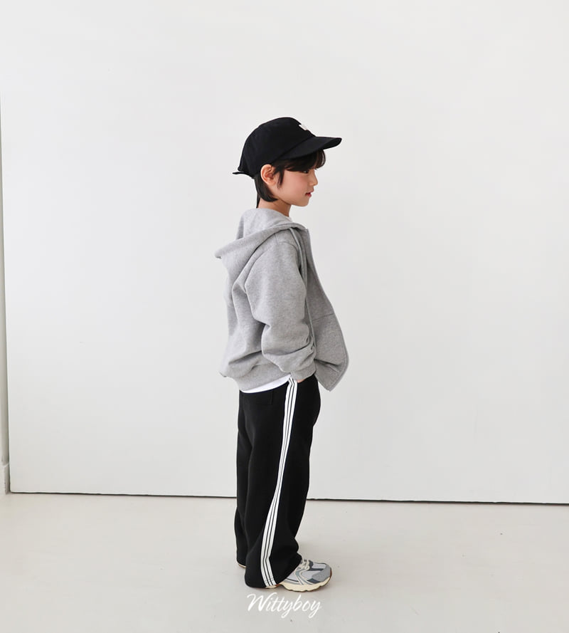 Witty Boy - Korean Children Fashion - #minifashionista - High-Teen Track Pants - 5