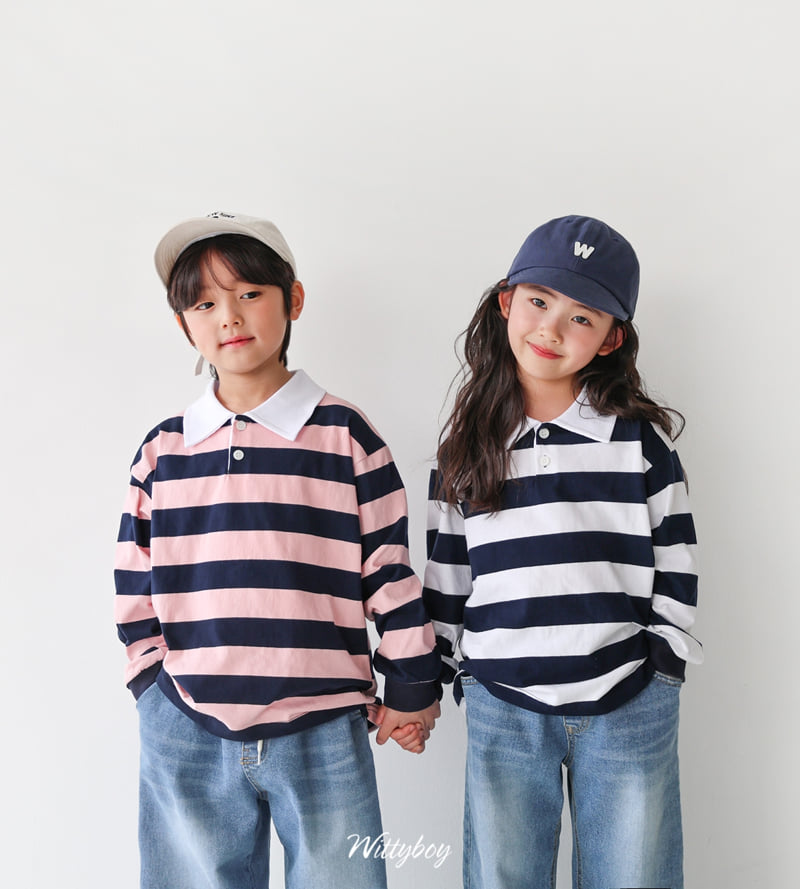 Witty Boy - Korean Children Fashion - #minifashionista - School Collar Tee - 2