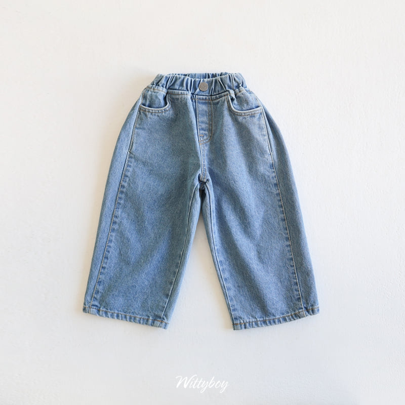 Witty Boy - Korean Children Fashion - #minifashionista - French Bermuda Denim Pants
