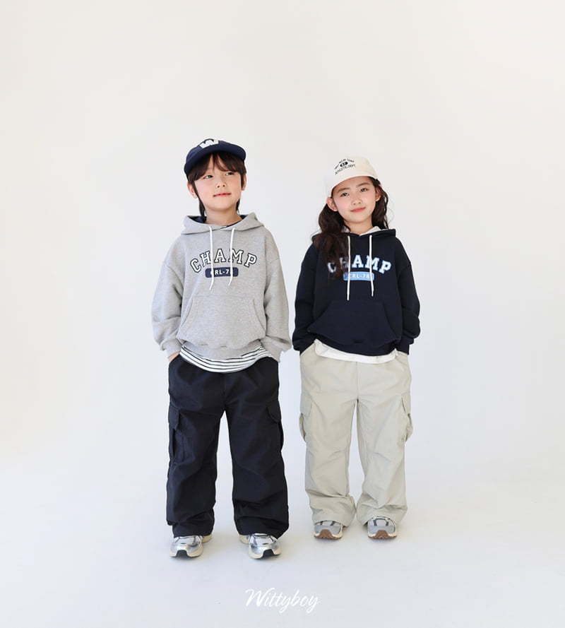 Witty Boy - Korean Children Fashion - #minifashionista - Champ Hoodie - 8