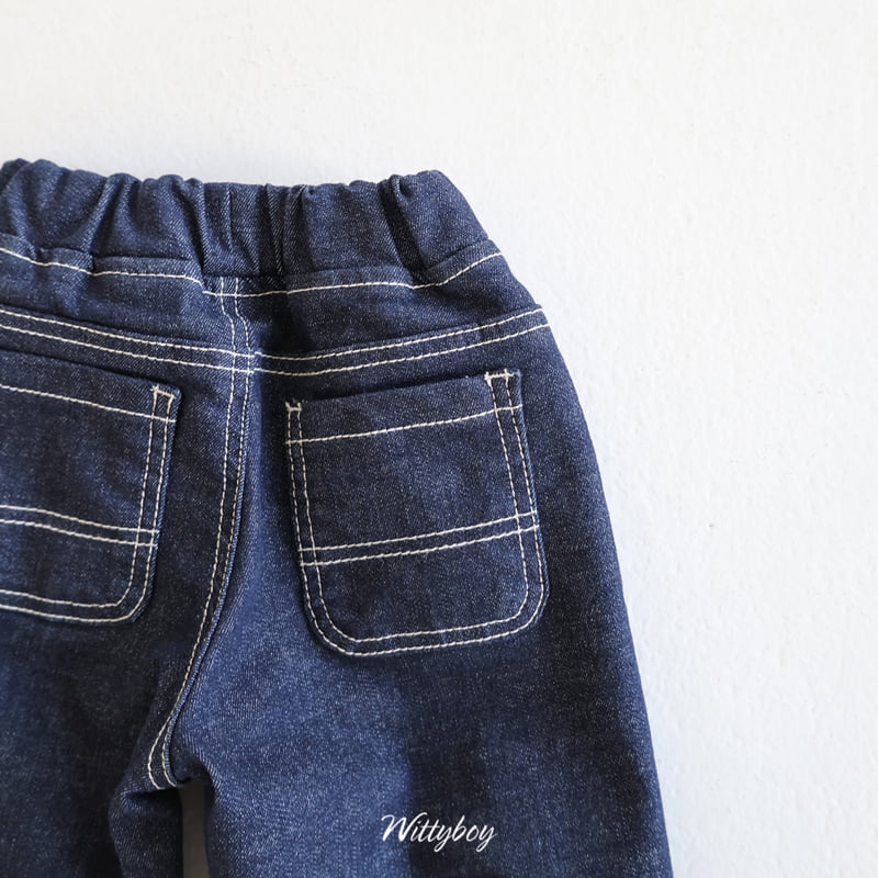 Witty Boy - Korean Children Fashion - #prettylittlegirls - White Non-Fade Denim Pants - 3