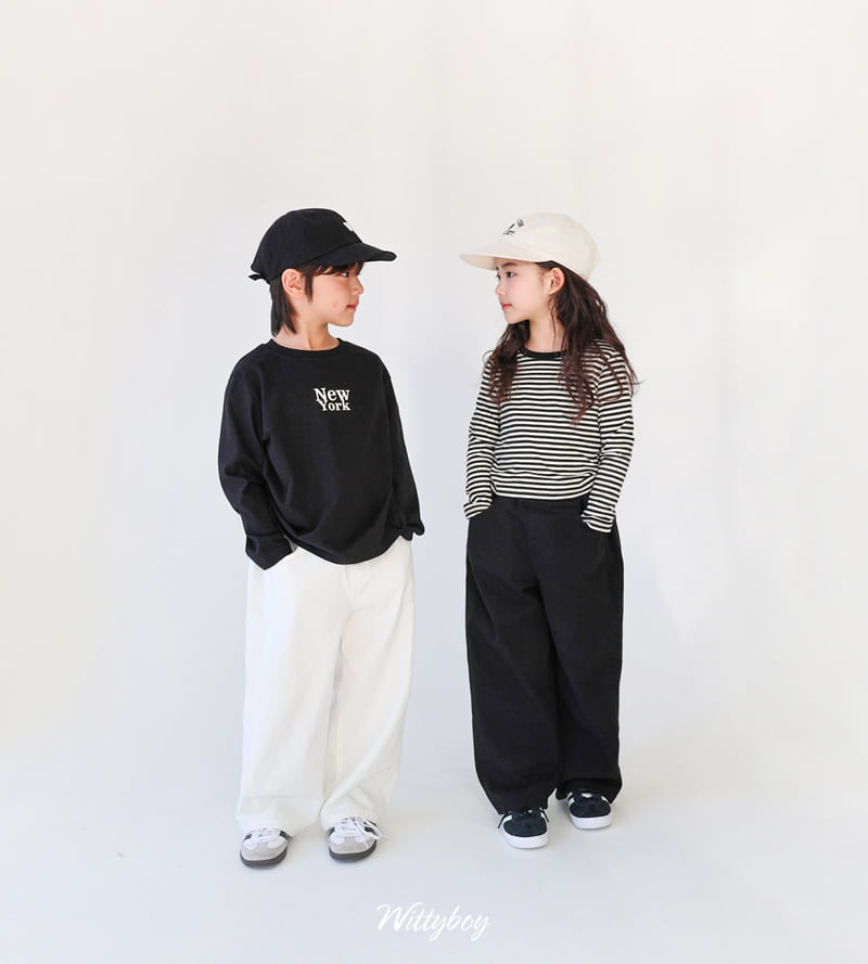 Witty Boy - Korean Children Fashion - #minifashionista - Teenager Wide Pants - 4