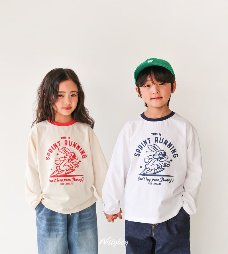 Witty Boy - Korean Children Fashion - #prettylittlegirls - Running Rabbit Tee - 2