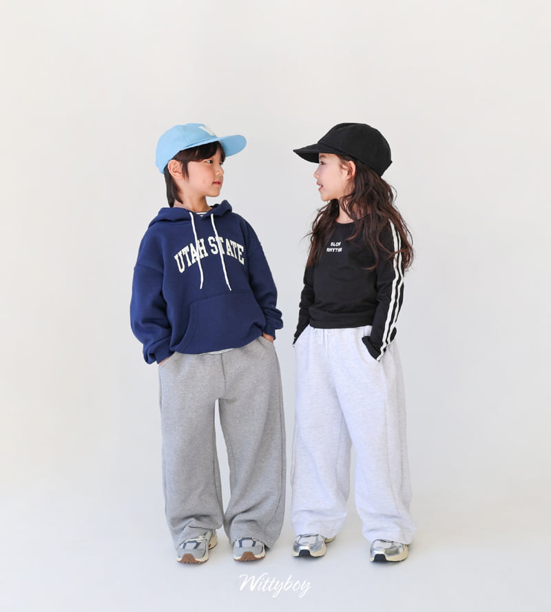 Witty Boy - Korean Children Fashion - #toddlerclothing - Pure Wide Pants - 4