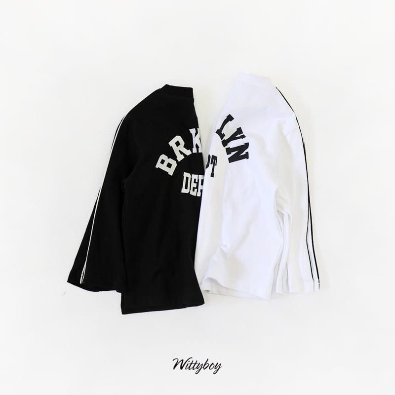 Witty Boy - Korean Children Fashion - #stylishchildhood - Brooklyn Line Tee