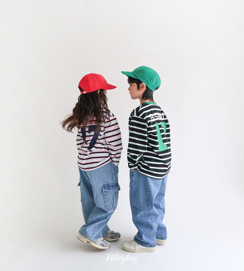 Witty Boy - Korean Children Fashion - #stylishchildhood - Curved Stretch Denim Pants - 11