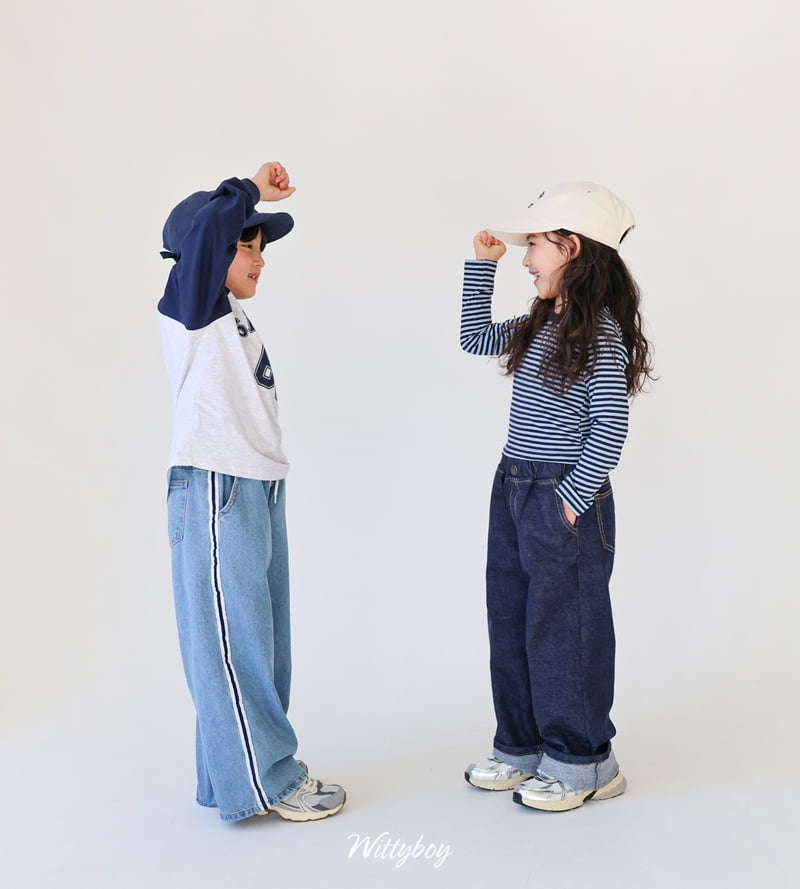 Witty Boy - Korean Children Fashion - #todddlerfashion - Selvage Denim Pants - 8