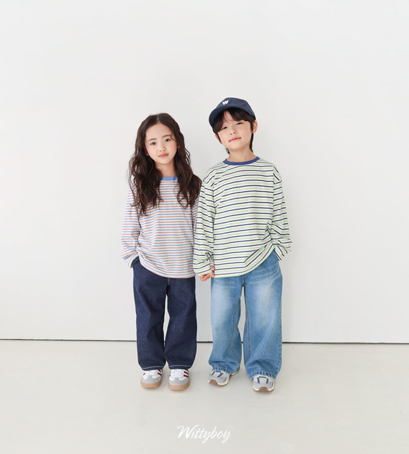 Witty Boy - Korean Children Fashion - #toddlerclothing - Great Stripe Tee - 6