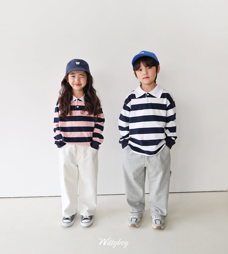 Witty Boy - Korean Children Fashion - #toddlerclothing - School Collar Tee - 5