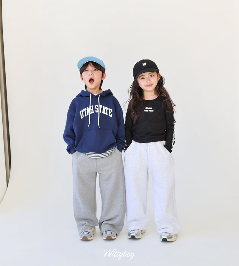 Witty Boy - Korean Children Fashion - #toddlerclothing - Pure Wide Pants - 3