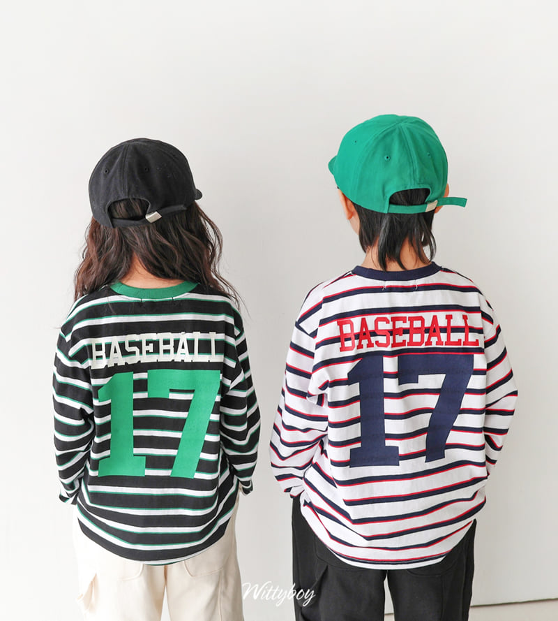 Witty Boy - Korean Children Fashion - #toddlerclothing - Baseball Stripe Tee - 2