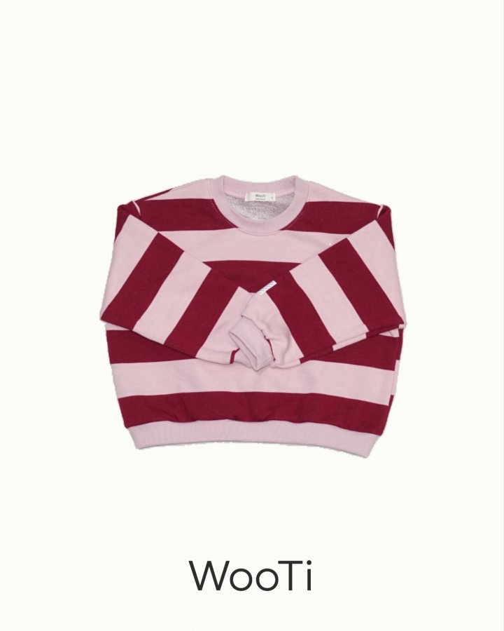 Wooti - Korean Children Fashion - #childrensboutique - Mare Stripe Sweatshirt - 2