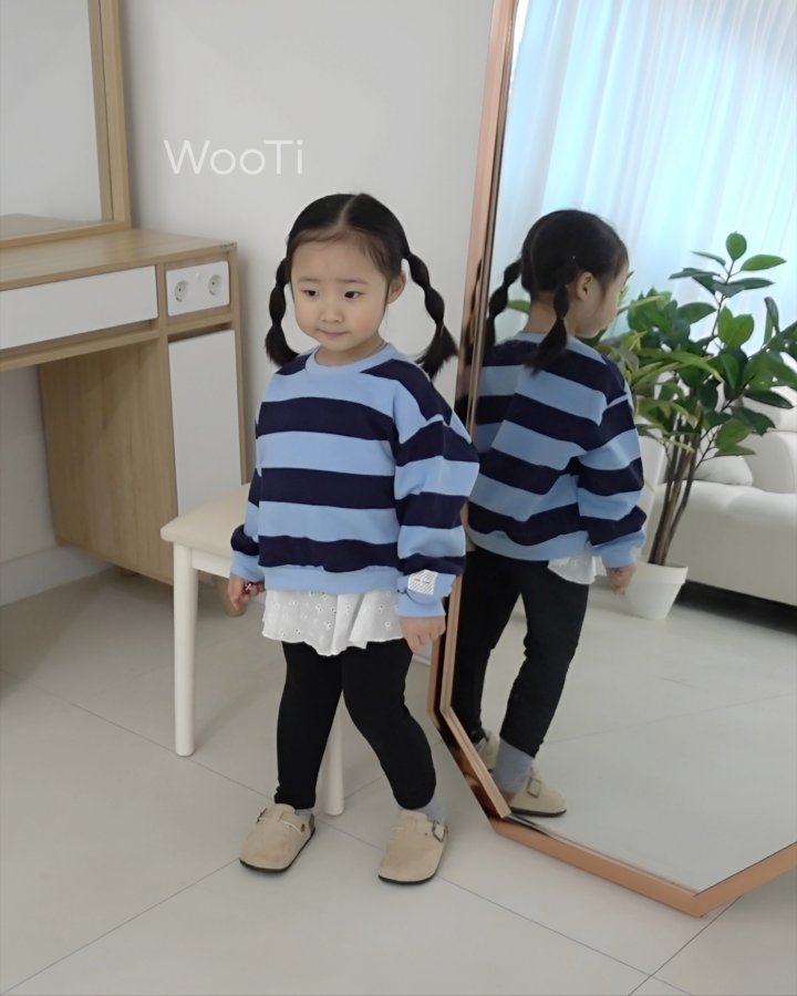 Wooti - Korean Children Fashion - #fashionkids - Mare Stripe Sweatshirt - 5