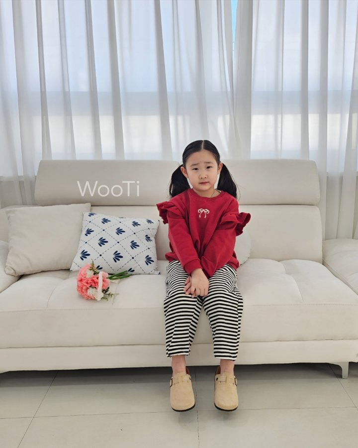 Wooti - Korean Children Fashion - #fashionkids - Ribbon Frill Sweatshirt - 3