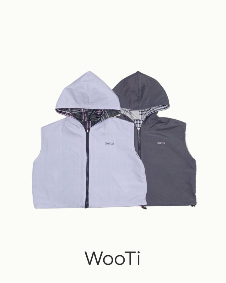Wooti - Korean Children Fashion - #fashionkids - Reversible Hooded Vest