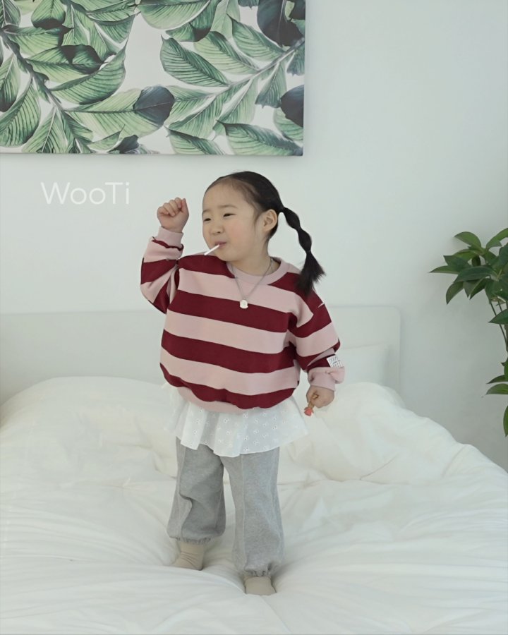 Wooti - Korean Children Fashion - #kidzfashiontrend - Mare Stripe Sweatshirt - 8