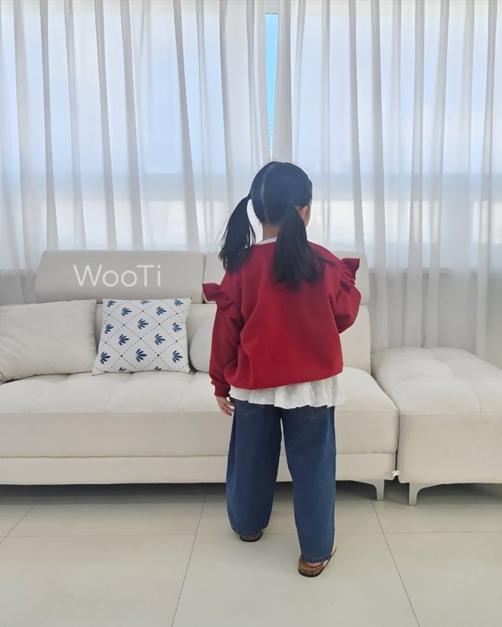 Wooti - Korean Children Fashion - #kidzfashiontrend - Ribbon Frill Sweatshirt - 6