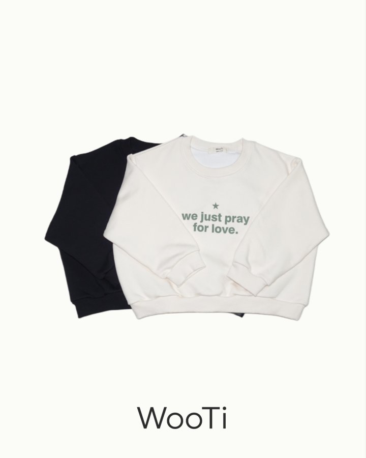 Wooti - Korean Children Fashion - #littlefashionista - For Love Sweatshirt