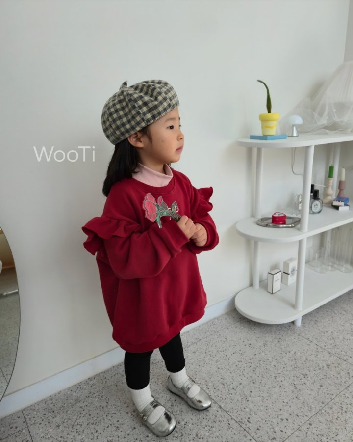 Wooti - Korean Children Fashion - #magicofchildhood - Ribbon Frill Sweatshirt - 9