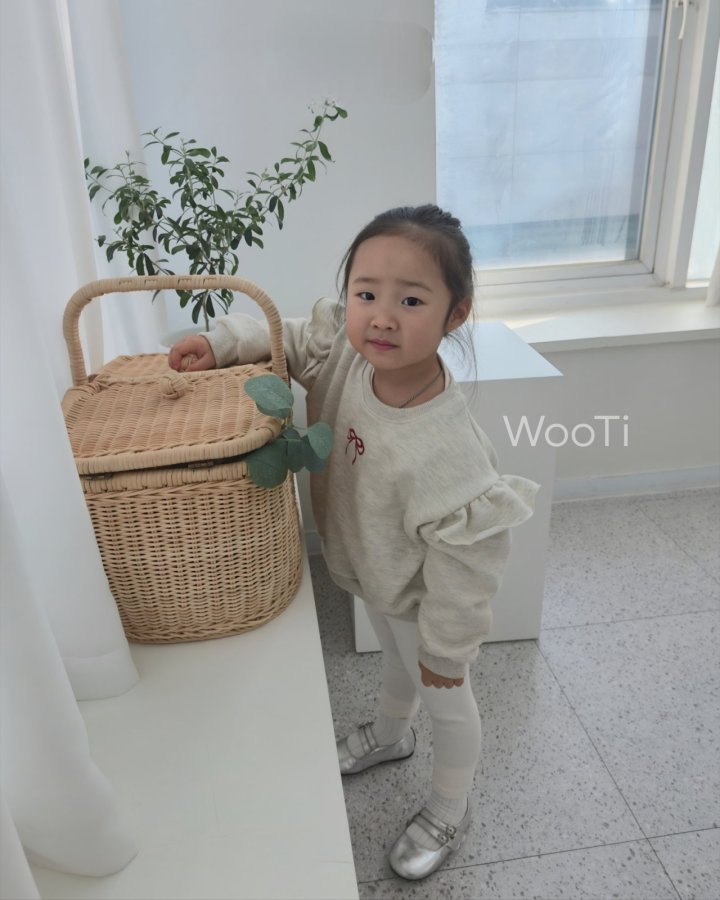Wooti - Korean Children Fashion - #prettylittlegirls - Ribbon Frill Sweatshirt - 11