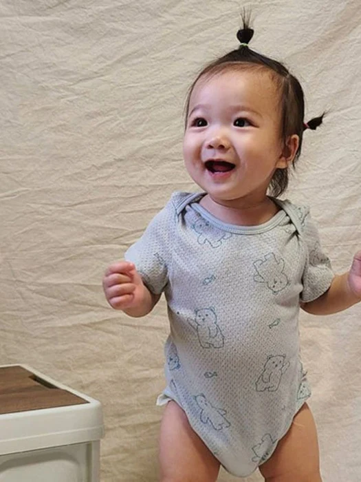 Fish Bear Short Sleeve Suit