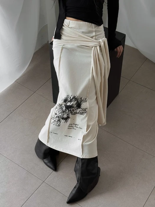Off Seam Tie Skirt Off Seam Tie Skirt
