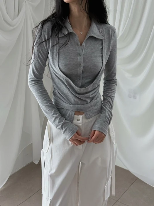 Double Collar Flare Tee Double Collar Flare Tee