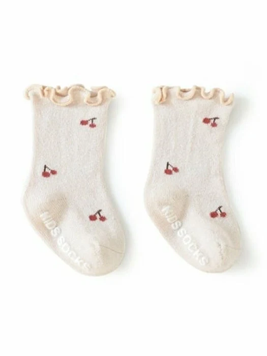 Flower Shirring Socks
