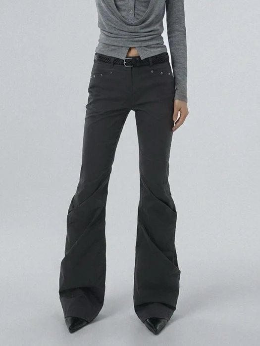 Two Pintuck Bootcut Pants Two Pintuck Bootcut Pants