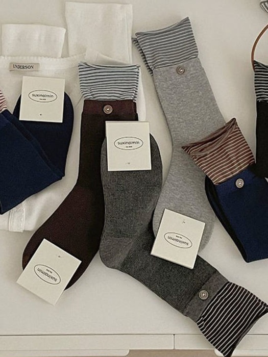 Classic Button Socks