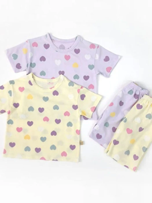 Love Heart Short Sleeve Set Love Heart Short Sleeve Set