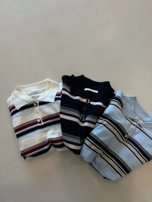 Now Stripe Collar Knit