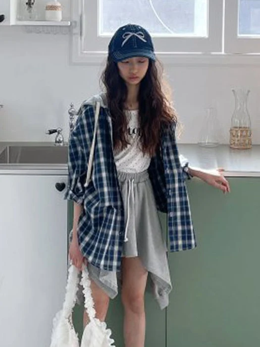Check Hood Shirt Check Hood Shirt