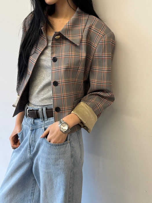 H Tutu Check Jacket H Tutu Check Jacket