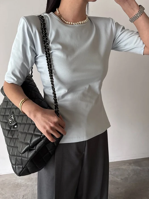 Back Slit Pad Tee Back Slit Pad Tee