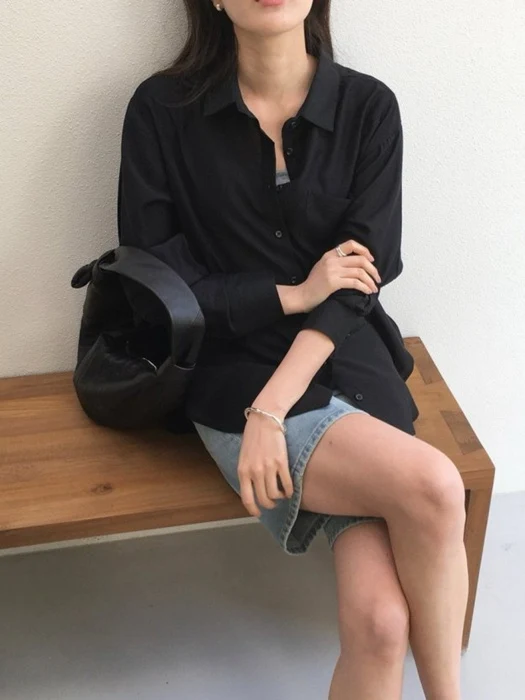 Sheer Loose-Fit Shirt Sheer Loose-Fit Shirt