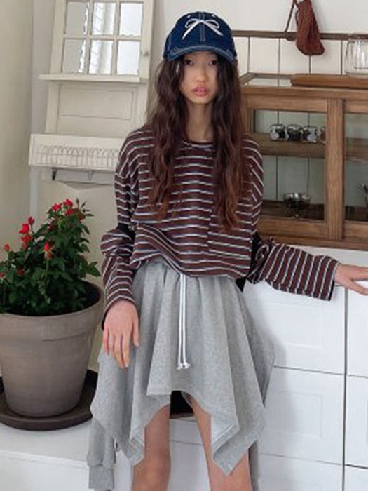 Pocket Stripe Loose Tee
