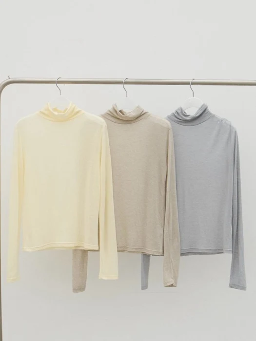 Sheer High Neck Tee