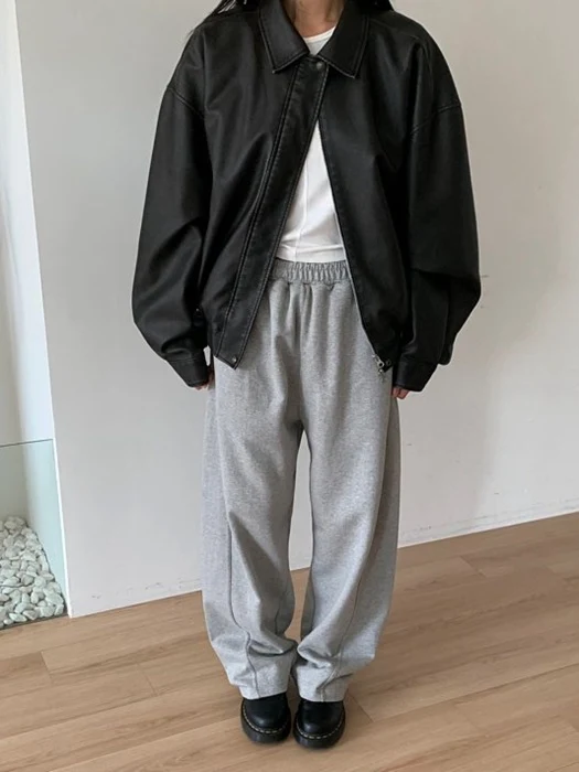 Curved Banding Pants Curved Banding Pants