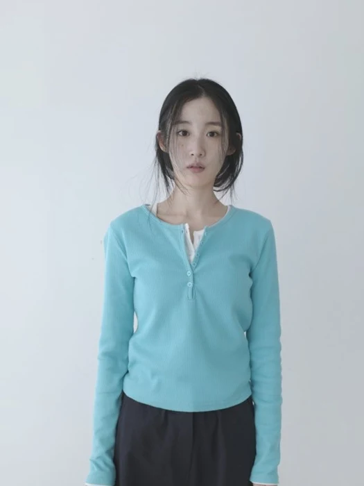 Waffle Placket Tee